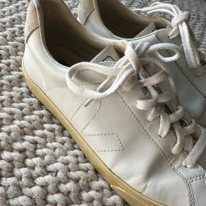 Veja White Leather Sneakers